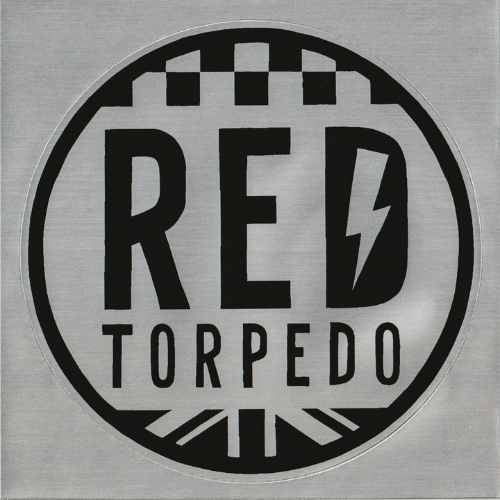 Red Torpedo Logo Aluminium/Black Vinyl Sticker - Red Torpedo