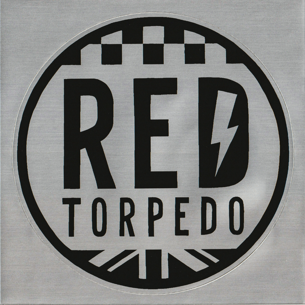 Red Torpedo Logo Aluminium/Black Vinyl Sticker - Red Torpedo