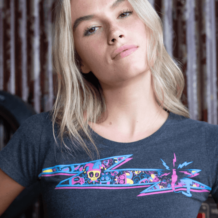Red Torpedo Lee Johnston Livewire (Womens) Anthracite T-Shirt - Red Torpedo