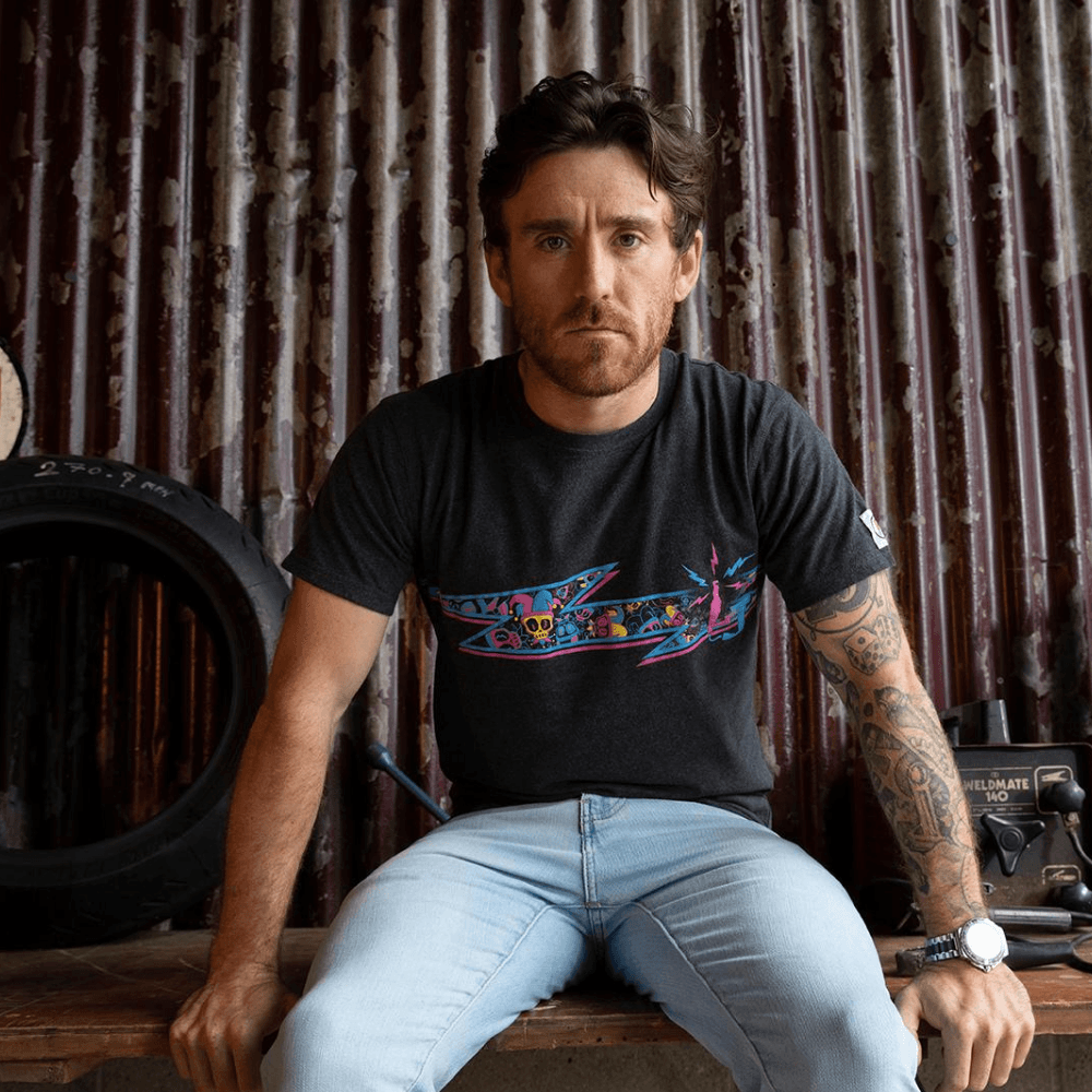 Red Torpedo Lee Johnston Livewire (Mens) Anthracite T-Shirt - Red Torpedo