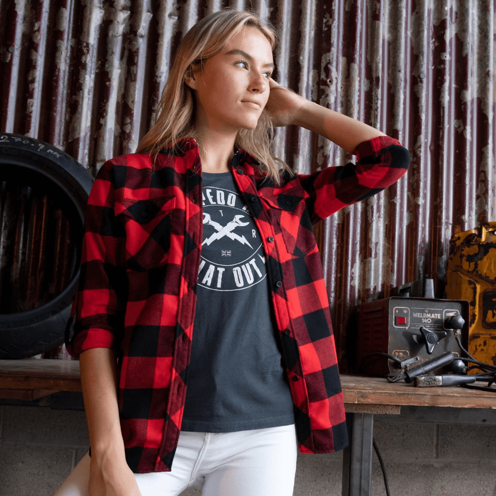 Red Torpedo V Twin 2020 (Womens) Red/Black Shirt - Red Torpedo