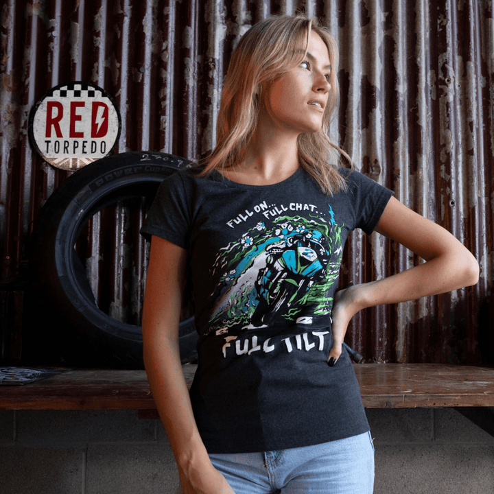 Red Torpedo Dean Harrison Full Tilt (Womens) Anthracite T-Shirt - Red Torpedo