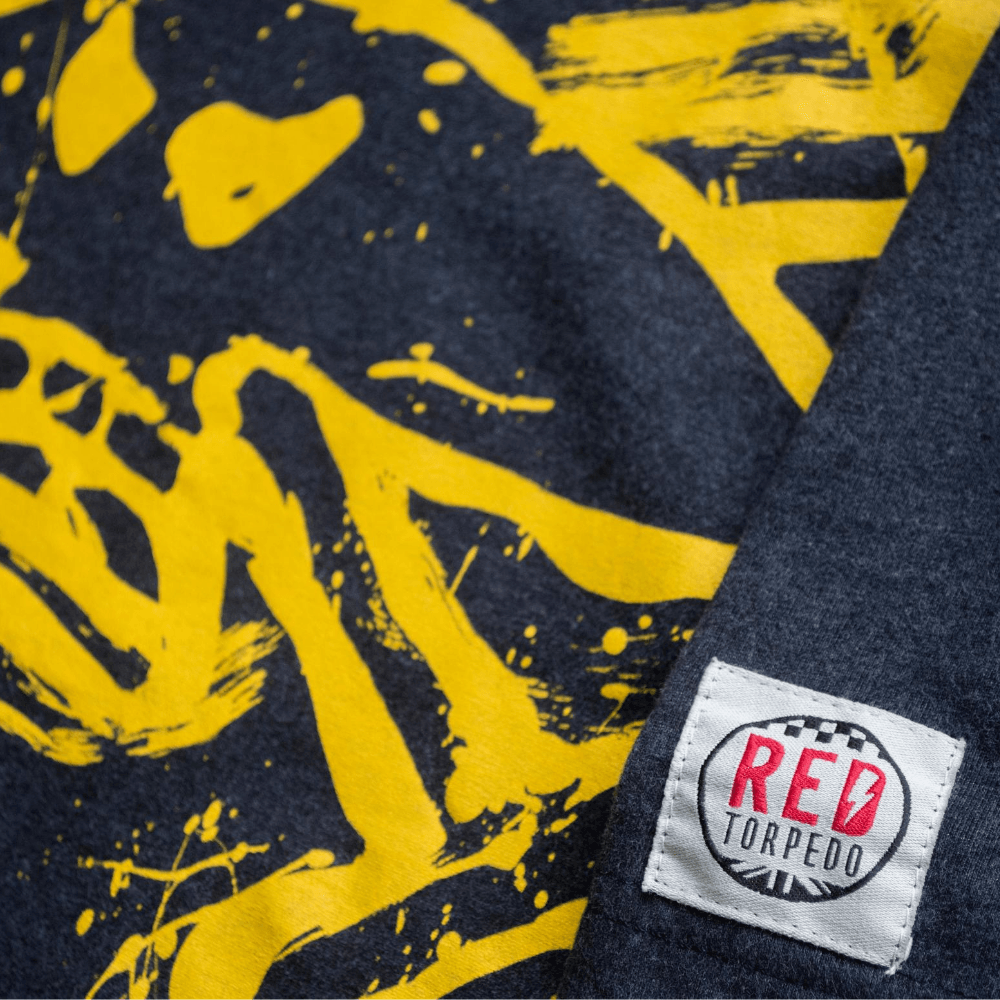 Red Torpedo Guy Martin Rough n Ready (Mens) Anthracite T-Shirt - Red Torpedo