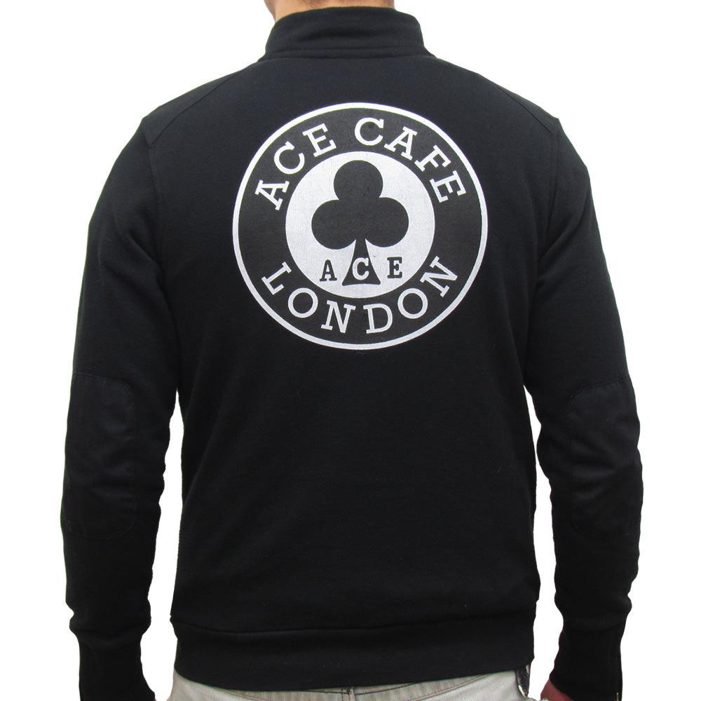 Red Torpedo Ace Cafe (Mens) Black Moto Jacket - Red Torpedo