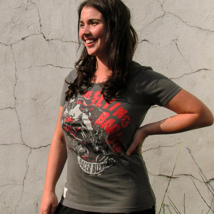 Red Torpedo Conor Cummins The Flying Barista (Womens) T-Shirt - Red Torpedo