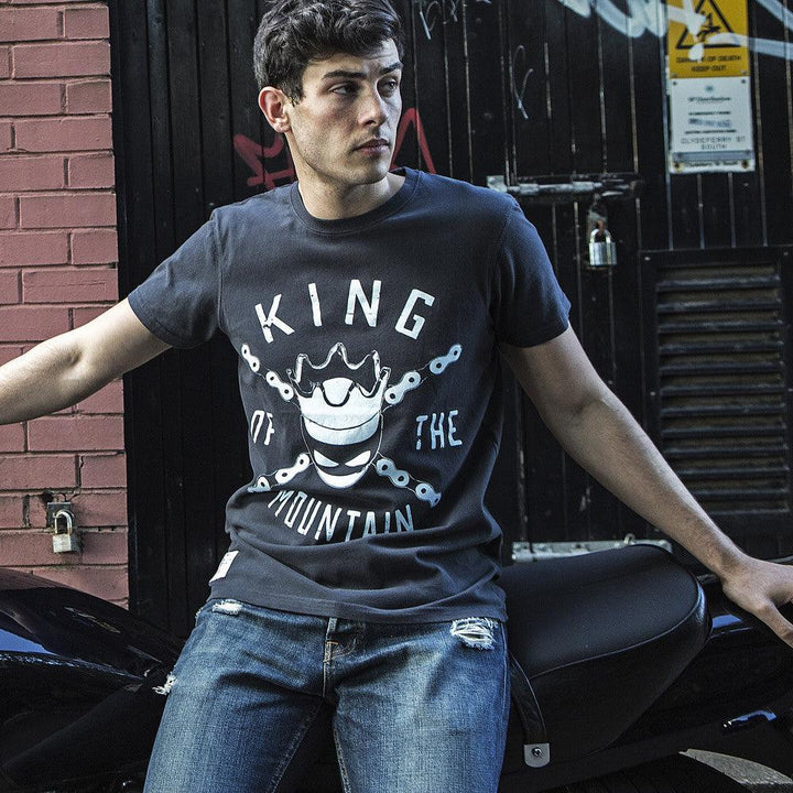 John McGuinness McMountain King (Mens) T-Shirt - Red Torpedo