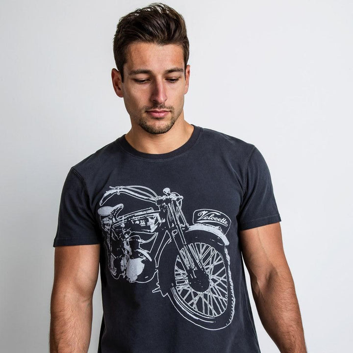 Red Torpedo Velocette Vintage (Mens) T-Shirt - Red Torpedo