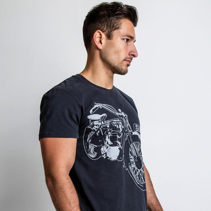 Red Torpedo Velocette Vintage (Mens) T-Shirt - Red Torpedo