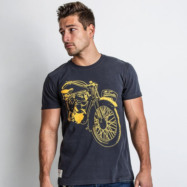 Red Torpedo Velocette Vintage (Mens) T-Shirt - Red Torpedo