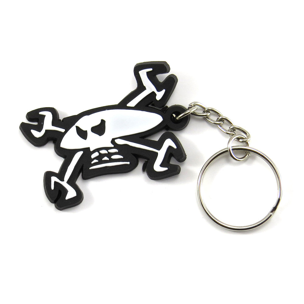 Red Torpedo Guy Martin Spannerskull Keyring - Red Torpedo
